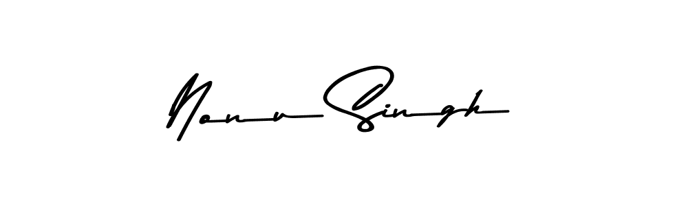 How to make Nonu Singh signature? Asem Kandis PERSONAL USE is a professional autograph style. Create handwritten signature for Nonu Singh name. Nonu Singh signature style 9 images and pictures png