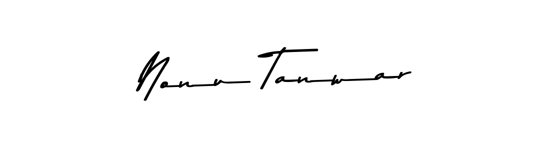 You should practise on your own different ways (Asem Kandis PERSONAL USE) to write your name (Nonu Tanwar) in signature. don't let someone else do it for you. Nonu Tanwar signature style 9 images and pictures png