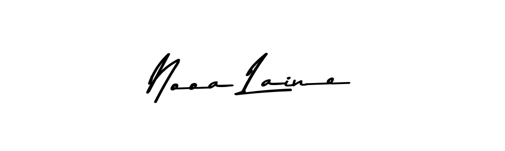 Make a beautiful signature design for name Nooa Laine. Use this online signature maker to create a handwritten signature for free. Nooa Laine signature style 9 images and pictures png