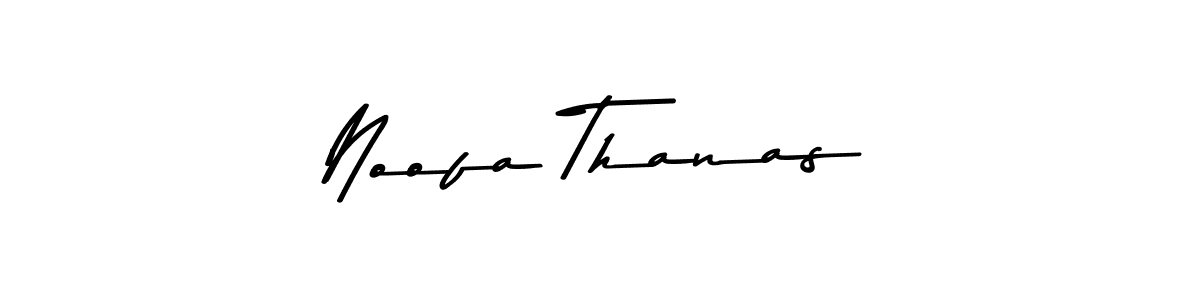 Design your own signature with our free online signature maker. With this signature software, you can create a handwritten (Asem Kandis PERSONAL USE) signature for name Noofa Thanas. Noofa Thanas signature style 9 images and pictures png