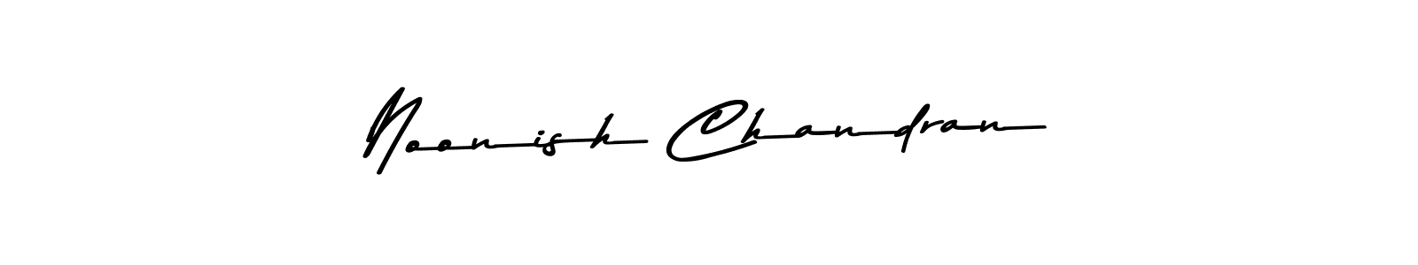 Noonish Chandran stylish signature style. Best Handwritten Sign (Asem Kandis PERSONAL USE) for my name. Handwritten Signature Collection Ideas for my name Noonish Chandran. Noonish Chandran signature style 9 images and pictures png