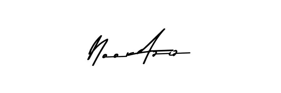 This is the best signature style for the Noor Aziz name. Also you like these signature font (Asem Kandis PERSONAL USE). Mix name signature. Noor Aziz signature style 9 images and pictures png