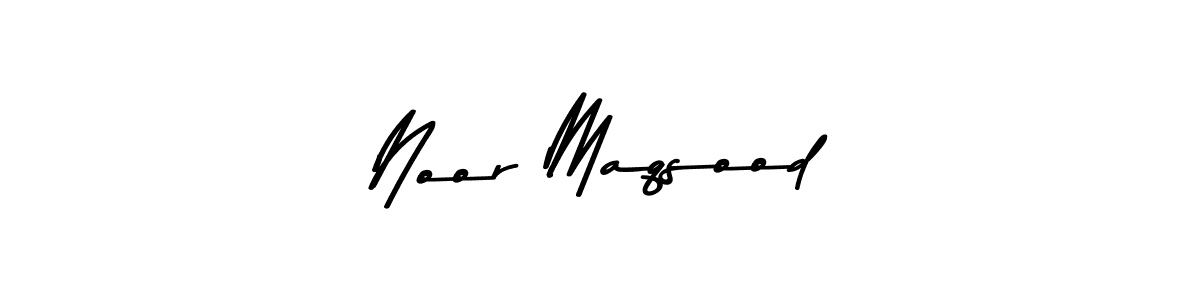 Design your own signature with our free online signature maker. With this signature software, you can create a handwritten (Asem Kandis PERSONAL USE) signature for name Noor Maqsood. Noor Maqsood signature style 9 images and pictures png