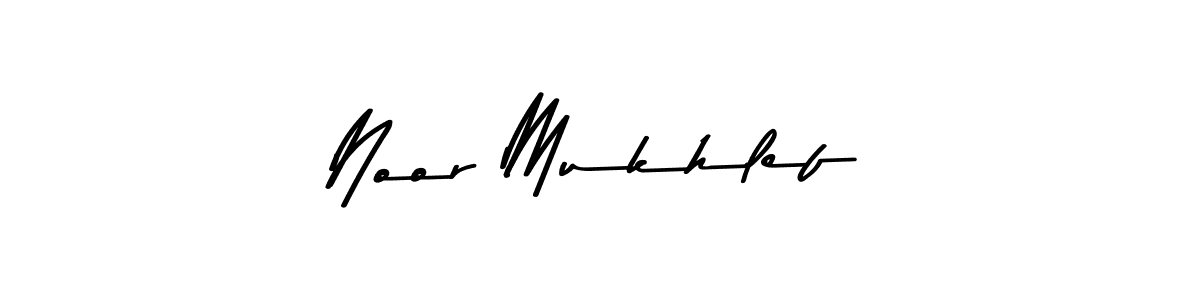 Similarly Asem Kandis PERSONAL USE is the best handwritten signature design. Signature creator online .You can use it as an online autograph creator for name Noor Mukhlef. Noor Mukhlef signature style 9 images and pictures png