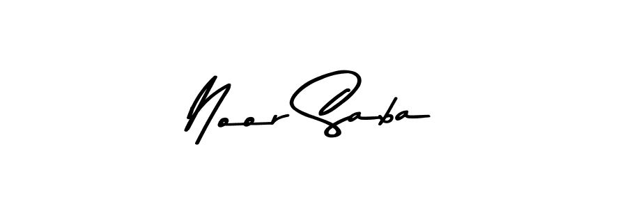 Use a signature maker to create a handwritten signature online. With this signature software, you can design (Asem Kandis PERSONAL USE) your own signature for name Noor Saba. Noor Saba signature style 9 images and pictures png