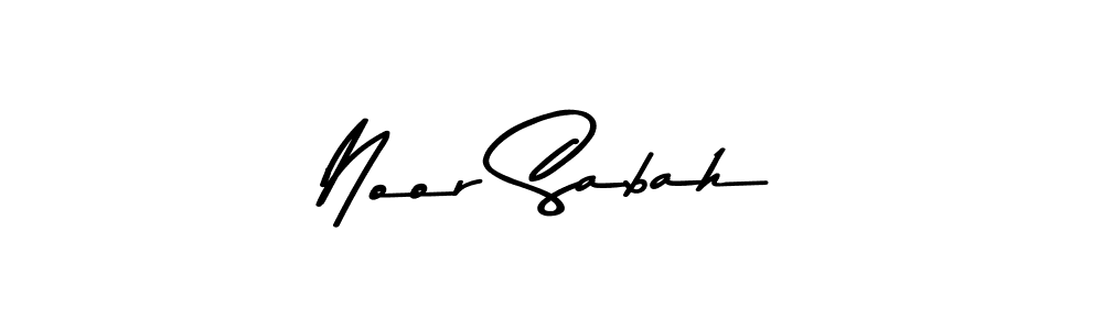 Noor Sabah stylish signature style. Best Handwritten Sign (Asem Kandis PERSONAL USE) for my name. Handwritten Signature Collection Ideas for my name Noor Sabah. Noor Sabah signature style 9 images and pictures png