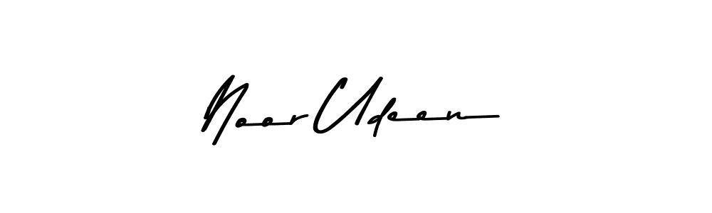 This is the best signature style for the Noor Udeen name. Also you like these signature font (Asem Kandis PERSONAL USE). Mix name signature. Noor Udeen signature style 9 images and pictures png