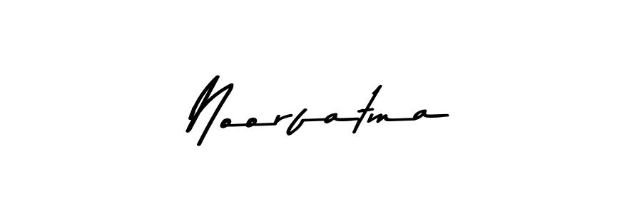 How to make Noorfatma signature? Asem Kandis PERSONAL USE is a professional autograph style. Create handwritten signature for Noorfatma name. Noorfatma signature style 9 images and pictures png