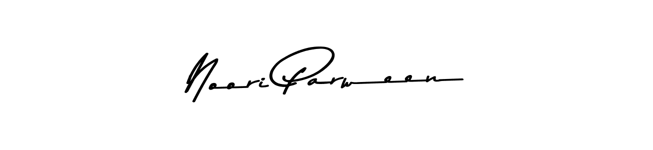 Design your own signature with our free online signature maker. With this signature software, you can create a handwritten (Asem Kandis PERSONAL USE) signature for name Noori Parween. Noori Parween signature style 9 images and pictures png