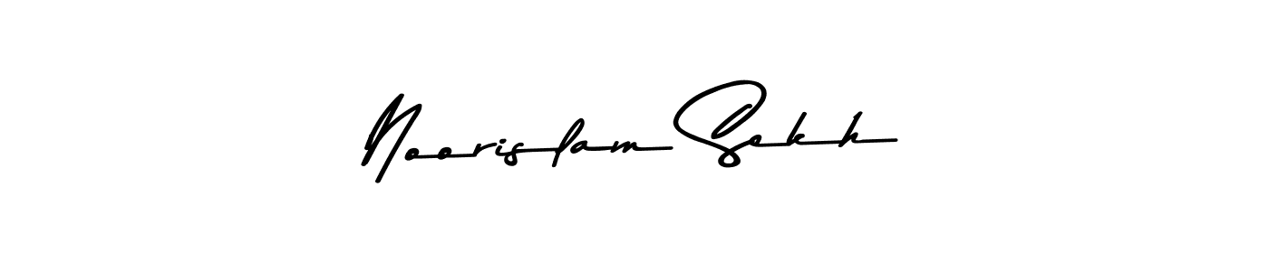 Make a beautiful signature design for name Noorislam Sekh. With this signature (Asem Kandis PERSONAL USE) style, you can create a handwritten signature for free. Noorislam Sekh signature style 9 images and pictures png