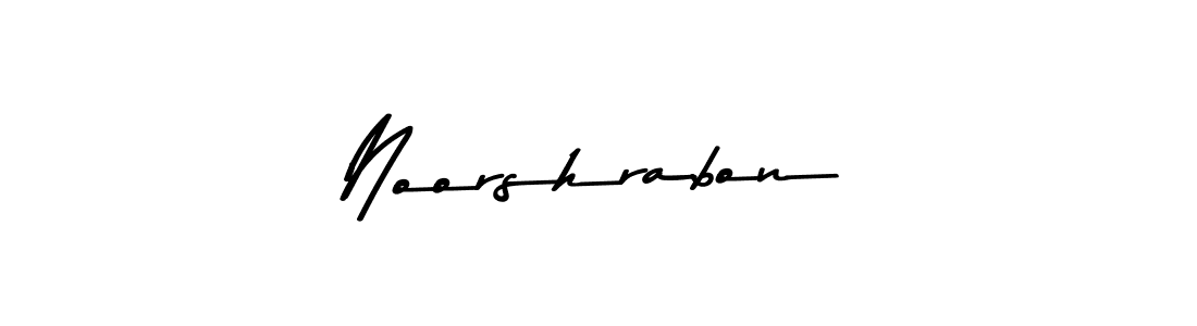How to make Noorshrabon signature? Asem Kandis PERSONAL USE is a professional autograph style. Create handwritten signature for Noorshrabon name. Noorshrabon signature style 9 images and pictures png