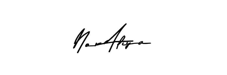 Nor Aliya stylish signature style. Best Handwritten Sign (Asem Kandis PERSONAL USE) for my name. Handwritten Signature Collection Ideas for my name Nor Aliya. Nor Aliya signature style 9 images and pictures png