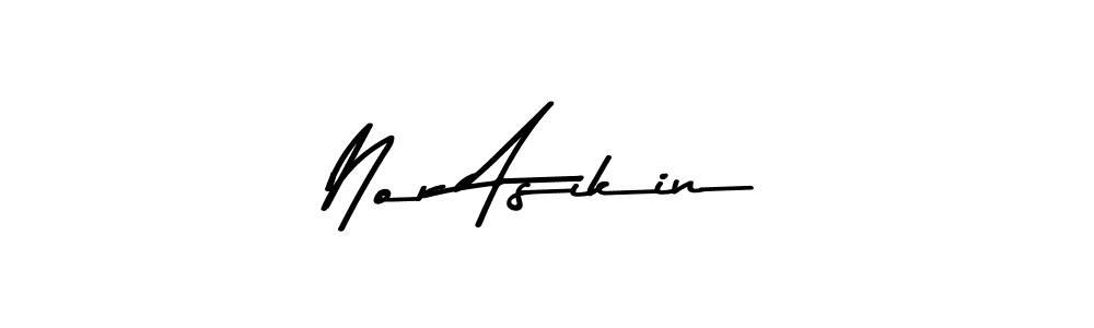 Here are the top 10 professional signature styles for the name Nor Asikin. These are the best autograph styles you can use for your name. Nor Asikin signature style 9 images and pictures png