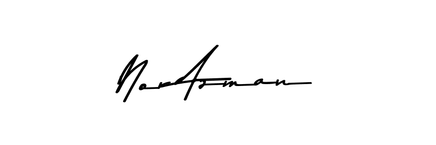 Use a signature maker to create a handwritten signature online. With this signature software, you can design (Asem Kandis PERSONAL USE) your own signature for name Nor Azman. Nor Azman signature style 9 images and pictures png