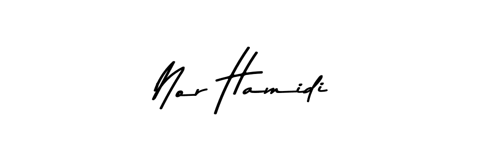 Also You can easily find your signature by using the search form. We will create Nor Hamidi name handwritten signature images for you free of cost using Asem Kandis PERSONAL USE sign style. Nor Hamidi signature style 9 images and pictures png