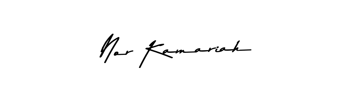 How to Draw Nor Kamariah signature style? Asem Kandis PERSONAL USE is a latest design signature styles for name Nor Kamariah. Nor Kamariah signature style 9 images and pictures png