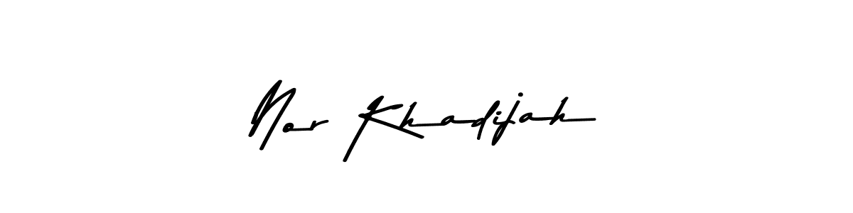 Design your own signature with our free online signature maker. With this signature software, you can create a handwritten (Asem Kandis PERSONAL USE) signature for name Nor Khadijah. Nor Khadijah signature style 9 images and pictures png