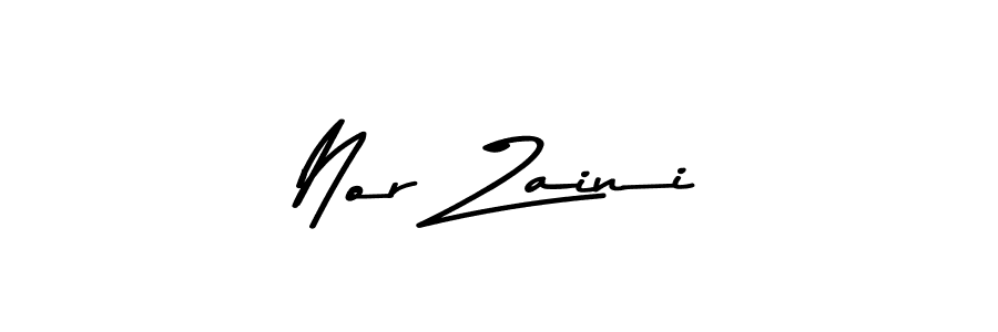 Make a beautiful signature design for name Nor Zaini. With this signature (Asem Kandis PERSONAL USE) style, you can create a handwritten signature for free. Nor Zaini signature style 9 images and pictures png