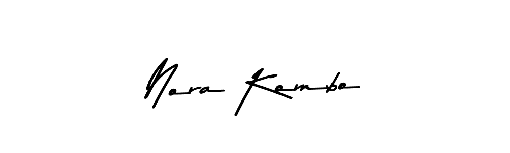 The best way (Asem Kandis PERSONAL USE) to make a short signature is to pick only two or three words in your name. The name Nora Kombo include a total of six letters. For converting this name. Nora Kombo signature style 9 images and pictures png