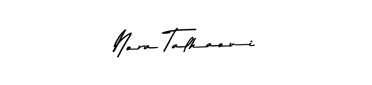 Use a signature maker to create a handwritten signature online. With this signature software, you can design (Asem Kandis PERSONAL USE) your own signature for name Nora Talhaoui. Nora Talhaoui signature style 9 images and pictures png