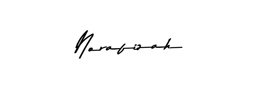 Use a signature maker to create a handwritten signature online. With this signature software, you can design (Asem Kandis PERSONAL USE) your own signature for name Norafizah. Norafizah signature style 9 images and pictures png