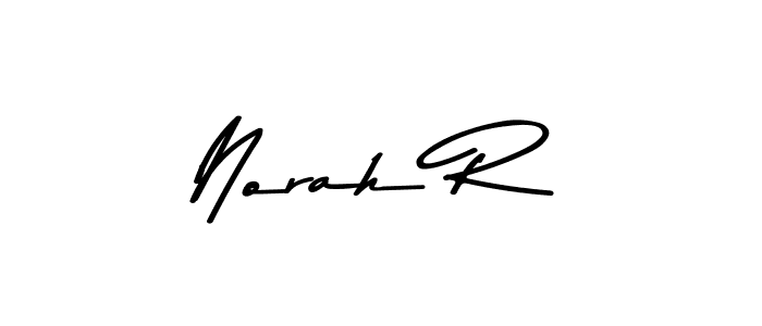 Norah R stylish signature style. Best Handwritten Sign (Asem Kandis PERSONAL USE) for my name. Handwritten Signature Collection Ideas for my name Norah R. Norah R signature style 9 images and pictures png