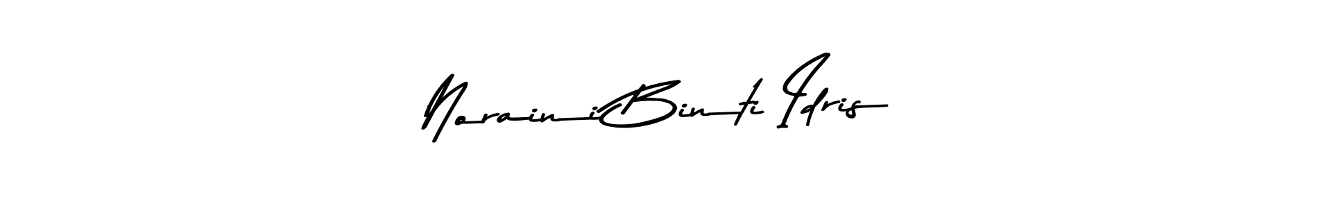 This is the best signature style for the Noraini Binti Idris name. Also you like these signature font (Asem Kandis PERSONAL USE). Mix name signature. Noraini Binti Idris signature style 9 images and pictures png