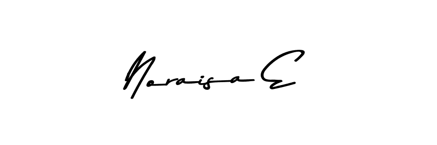 Make a beautiful signature design for name Noraisa E. Use this online signature maker to create a handwritten signature for free. Noraisa E signature style 9 images and pictures png