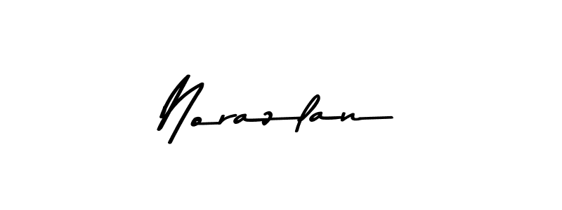 Make a beautiful signature design for name Norazlan. With this signature (Asem Kandis PERSONAL USE) style, you can create a handwritten signature for free. Norazlan signature style 9 images and pictures png