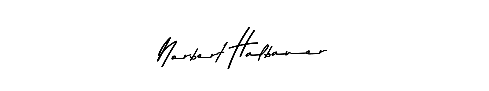 Use a signature maker to create a handwritten signature online. With this signature software, you can design (Asem Kandis PERSONAL USE) your own signature for name Norbert Halbauer. Norbert Halbauer signature style 9 images and pictures png