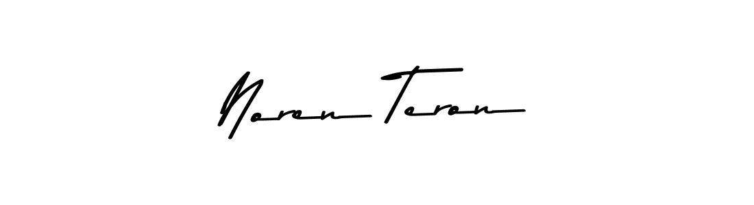 The best way (Asem Kandis PERSONAL USE) to make a short signature is to pick only two or three words in your name. The name Noren Teron include a total of six letters. For converting this name. Noren Teron signature style 9 images and pictures png