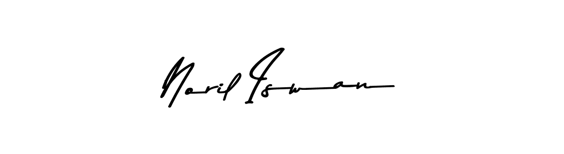 The best way (Asem Kandis PERSONAL USE) to make a short signature is to pick only two or three words in your name. The name Noril Iswan include a total of six letters. For converting this name. Noril Iswan signature style 9 images and pictures png