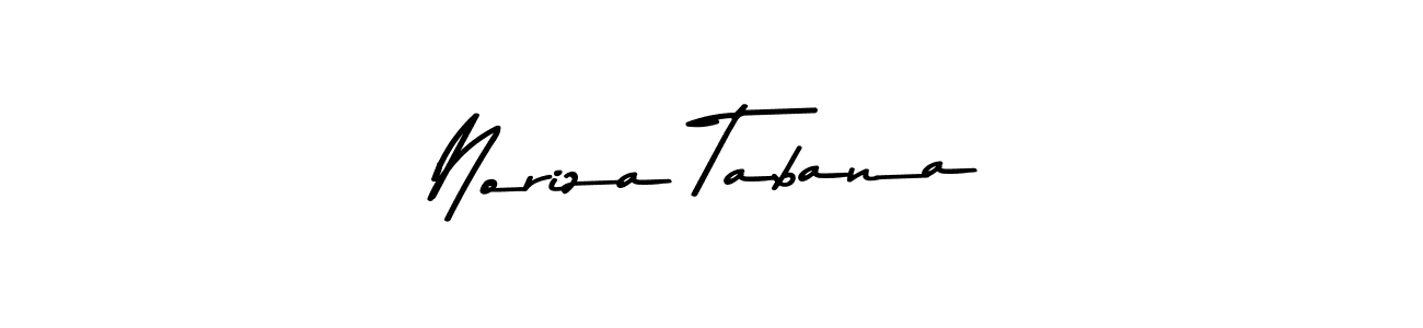 Design your own signature with our free online signature maker. With this signature software, you can create a handwritten (Asem Kandis PERSONAL USE) signature for name Noriza Tabana. Noriza Tabana signature style 9 images and pictures png