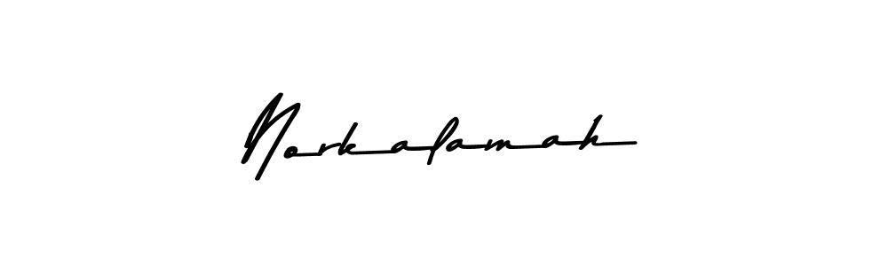 Also we have Norkalamah name is the best signature style. Create professional handwritten signature collection using Asem Kandis PERSONAL USE autograph style. Norkalamah signature style 9 images and pictures png
