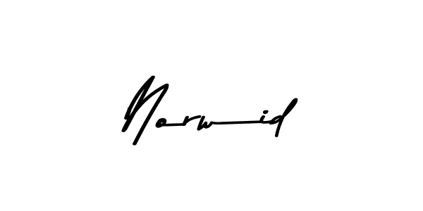 How to make Norwid name signature. Use Asem Kandis PERSONAL USE style for creating short signs online. This is the latest handwritten sign. Norwid signature style 9 images and pictures png