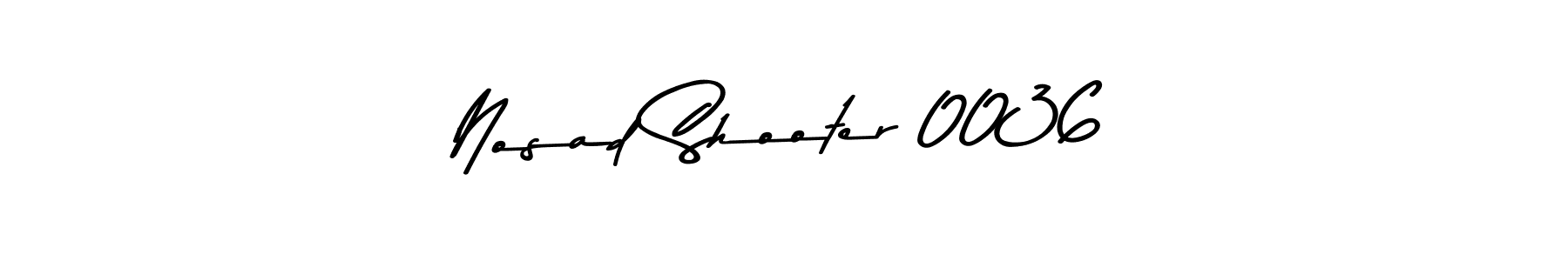 Design your own signature with our free online signature maker. With this signature software, you can create a handwritten (Asem Kandis PERSONAL USE) signature for name Nosad Shooter 0036. Nosad Shooter 0036 signature style 9 images and pictures png