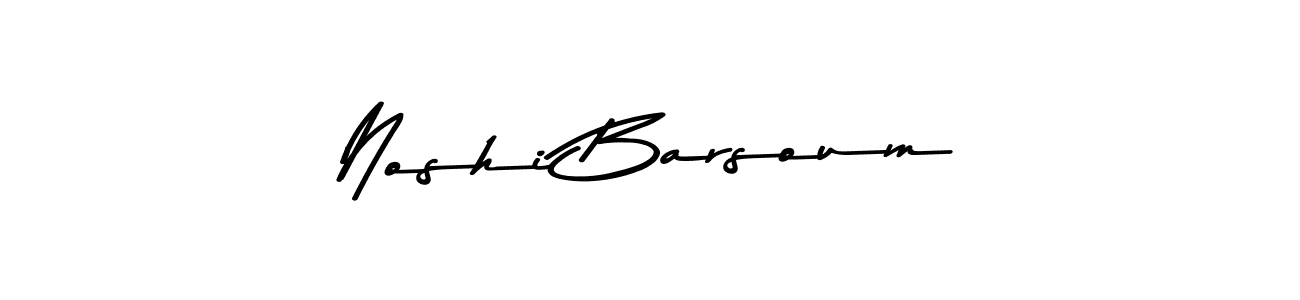 Design your own signature with our free online signature maker. With this signature software, you can create a handwritten (Asem Kandis PERSONAL USE) signature for name Noshi Barsoum. Noshi Barsoum signature style 9 images and pictures png