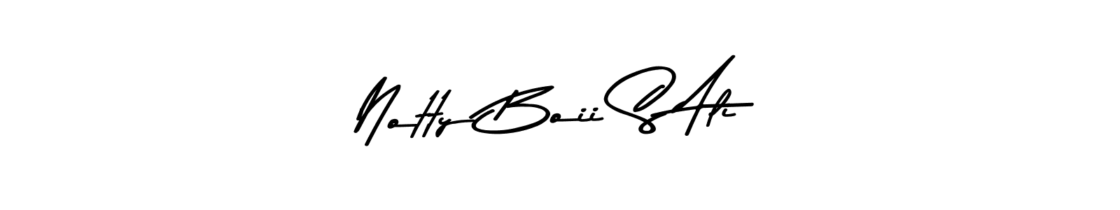 Similarly Asem Kandis PERSONAL USE is the best handwritten signature design. Signature creator online .You can use it as an online autograph creator for name Notty Boii S Ali. Notty Boii S Ali signature style 9 images and pictures png