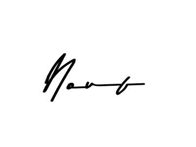 Use a signature maker to create a handwritten signature online. With this signature software, you can design (Asem Kandis PERSONAL USE) your own signature for name Nouf. Nouf signature style 9 images and pictures png