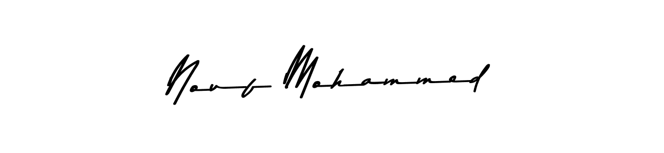 How to make Nouf Mohammed signature? Asem Kandis PERSONAL USE is a professional autograph style. Create handwritten signature for Nouf Mohammed name. Nouf Mohammed signature style 9 images and pictures png