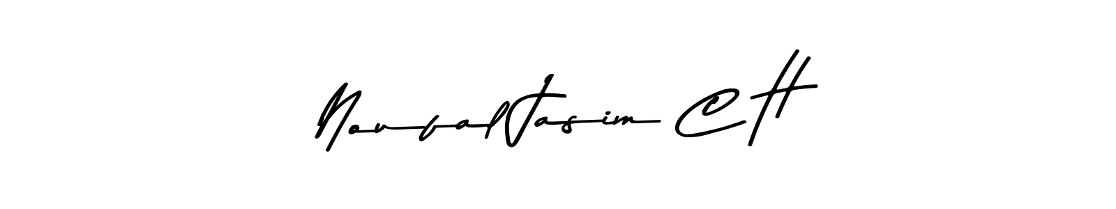 Also You can easily find your signature by using the search form. We will create Noufal Jasim C H name handwritten signature images for you free of cost using Asem Kandis PERSONAL USE sign style. Noufal Jasim C H signature style 9 images and pictures png