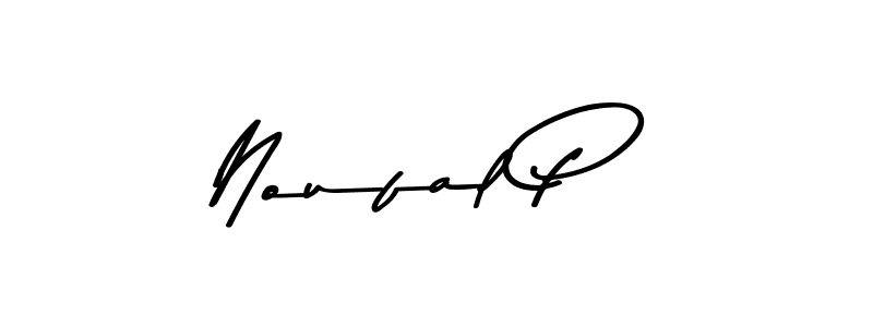 How to make Noufal P signature? Asem Kandis PERSONAL USE is a professional autograph style. Create handwritten signature for Noufal P name. Noufal P signature style 9 images and pictures png