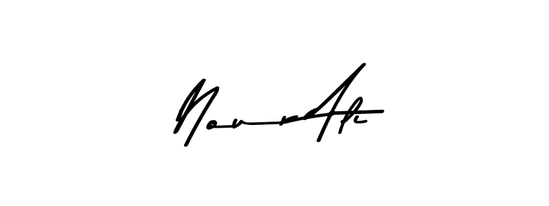 Make a beautiful signature design for name Nour Ali. Use this online signature maker to create a handwritten signature for free. Nour Ali signature style 9 images and pictures png