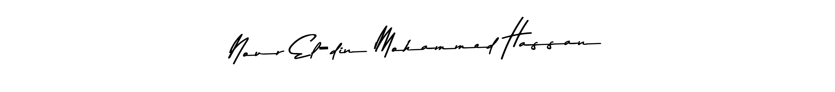Create a beautiful signature design for name Nour El-din Mohammed Hassan. With this signature (Asem Kandis PERSONAL USE) fonts, you can make a handwritten signature for free. Nour El-din Mohammed Hassan signature style 9 images and pictures png