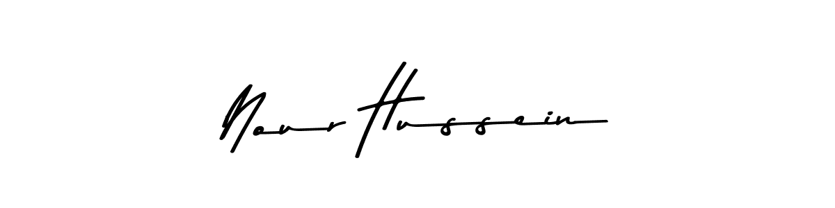 Nour Hussein stylish signature style. Best Handwritten Sign (Asem Kandis PERSONAL USE) for my name. Handwritten Signature Collection Ideas for my name Nour Hussein. Nour Hussein signature style 9 images and pictures png