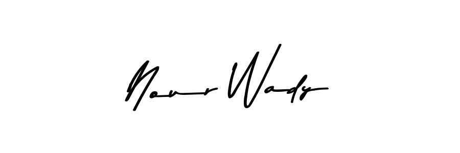 This is the best signature style for the Nour Wady name. Also you like these signature font (Asem Kandis PERSONAL USE). Mix name signature. Nour Wady signature style 9 images and pictures png