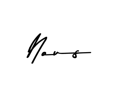 This is the best signature style for the Nous name. Also you like these signature font (Asem Kandis PERSONAL USE). Mix name signature. Nous signature style 9 images and pictures png