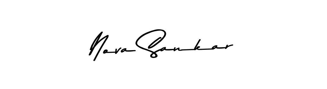 Make a beautiful signature design for name Nova Sankar. With this signature (Asem Kandis PERSONAL USE) style, you can create a handwritten signature for free. Nova Sankar signature style 9 images and pictures png