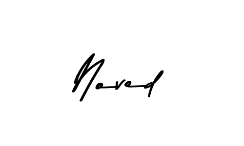 Design your own signature with our free online signature maker. With this signature software, you can create a handwritten (Asem Kandis PERSONAL USE) signature for name Noved. Noved signature style 9 images and pictures png