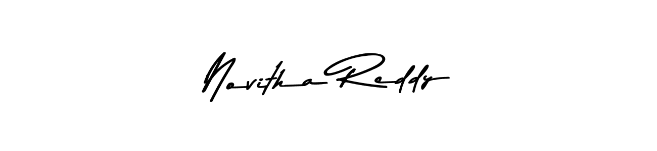 Create a beautiful signature design for name Novitha Reddy. With this signature (Asem Kandis PERSONAL USE) fonts, you can make a handwritten signature for free. Novitha Reddy signature style 9 images and pictures png